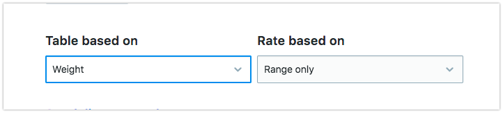 Choose how the rates will be calculated